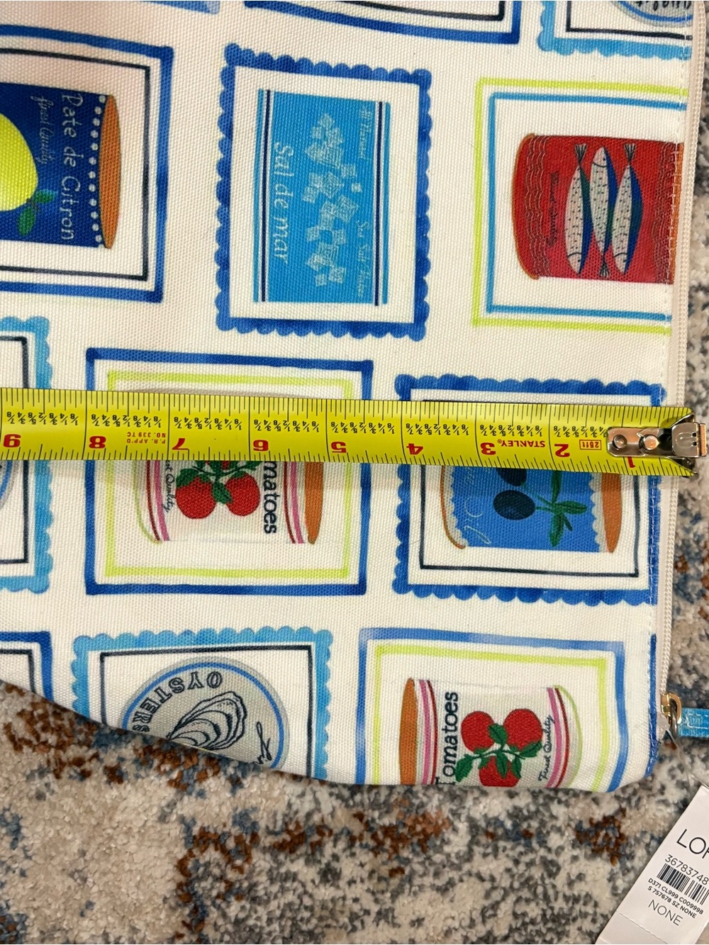 LOFT Zip Pouch in Multi Fruit & Can Print - Picture 5 of 7
